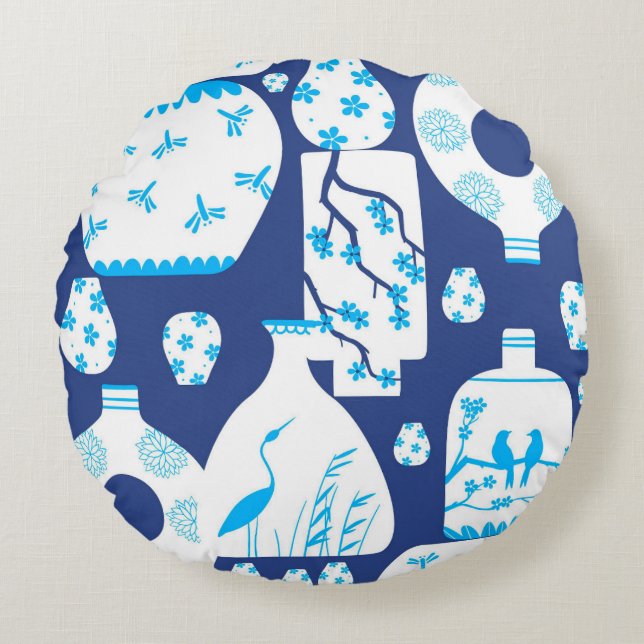 Chinoiserie Ginger Burk Burk Dekorativ kudde (Framsidan)