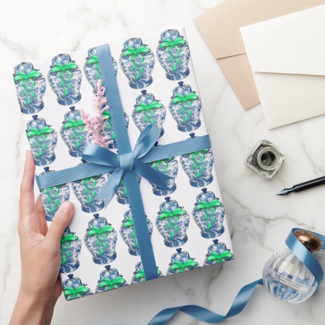Chinoiserie Ginger Burk Burk  Presentpapper (Gifting)