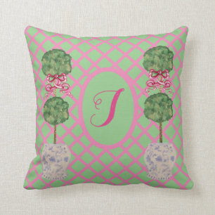 Chinoiserie Ginger Burk Burk Topiary Basket Kudde