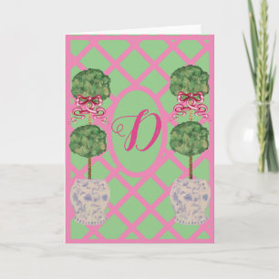 Chinoiserie Ginger Burk Burk Topiary Kort