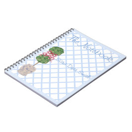Chinoiserie Ginger Burk Burk Topiary Notebook Anteckningsbok