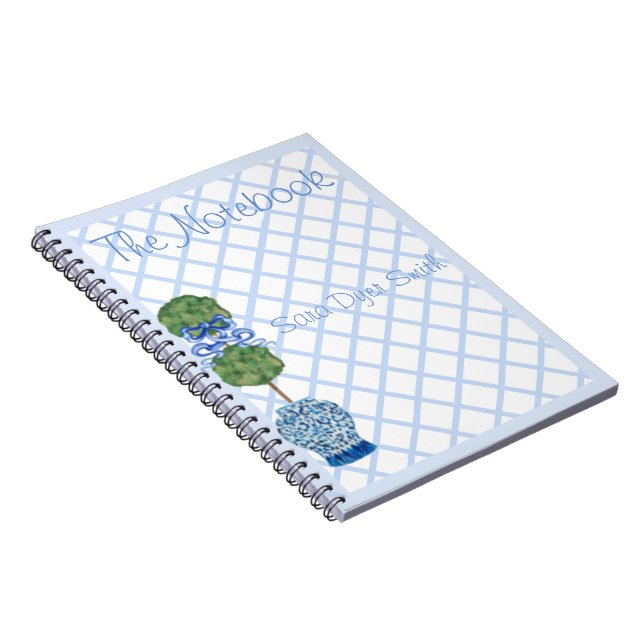 Chinoiserie Ginger Burk Burk Topiary Notebook Anteckningsbok (Högra Sidan)