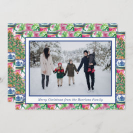 Chinoiserie Ginger Burk Julgran Photo Julkort