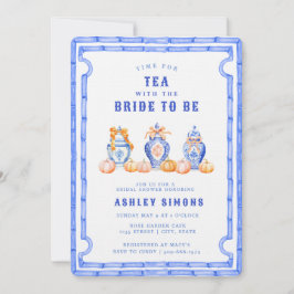Chinoiserie Ginger Burk Möhippa | Tea Party Inbjudningar