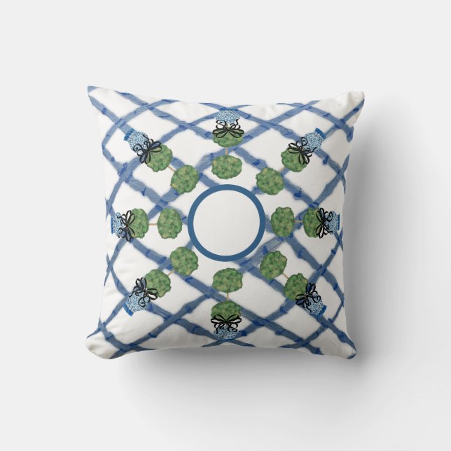 Chinoiserie Ginger    JarRound Pillow Kudde (Framsida)