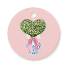 Chinoiserie Heart Topiary Valentines