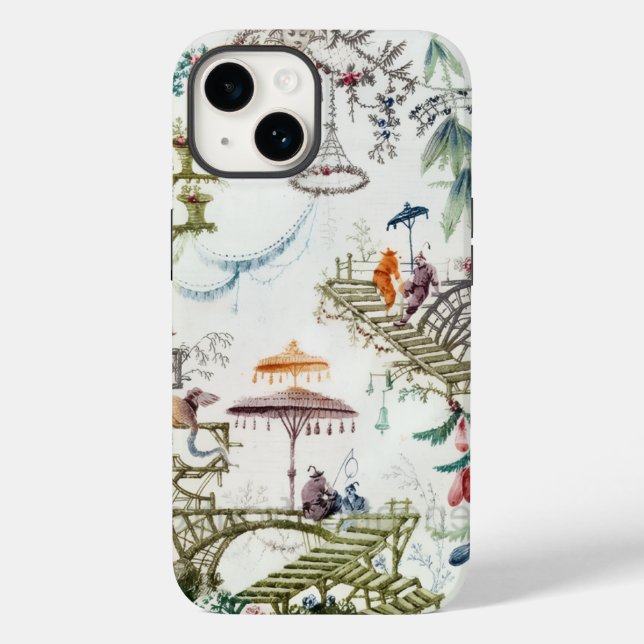 Chinoiserie iphone case Asian Phone Case (Baksida)