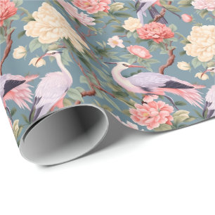 Chinoiserie Jade Egret Presentpapper