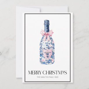 Chinoiserie jul Bubble Preppy Photo Julkort