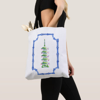 Chinoiserie jul pagod Totebag Tygkasse