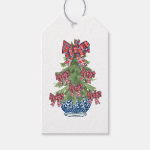 Chinoiserie Julgran, Grandmillenial Anpassningsbar Presentetikett