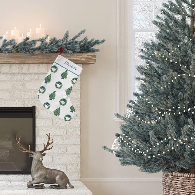 Chinoiserie Julgran och Wandee Liten Julstrumpa (Chinoiserie Christmas Tree Stocking)