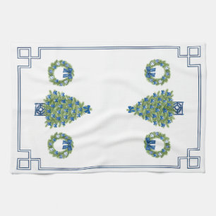 Chinoiserie Julgran Spegel Image Kökshandduk