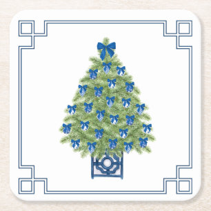 Chinoiserie Julgran Underlägg Papper Kvadrat