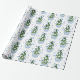 Chinoiserie Julgran Wrapping Papper Presentpapper