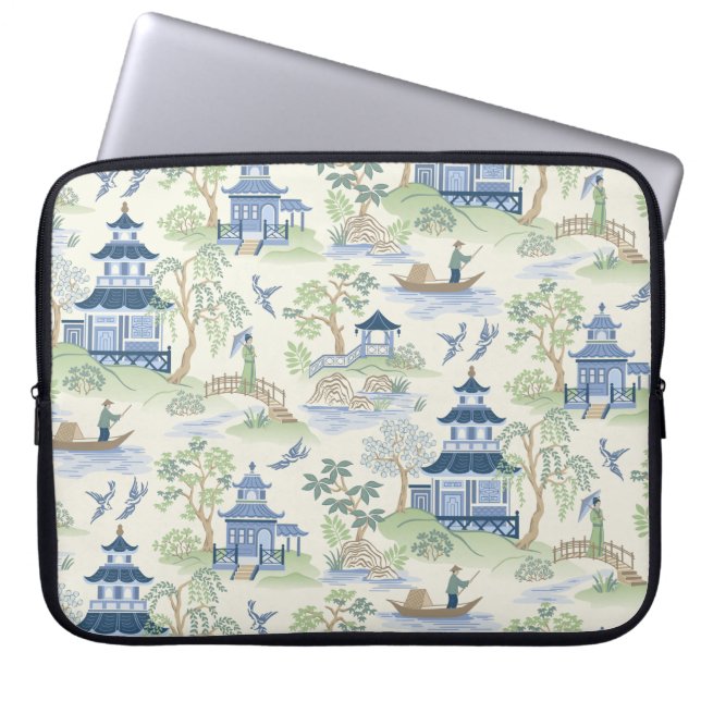 Chinoiserie Laptop Fodral (Framsidan)