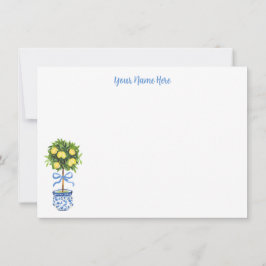Chinoiserie Lemon Topiary Stationery Inbjudningar