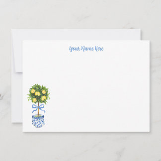 Chinoiserie Lemon Topiary Stationery Inbjudningar