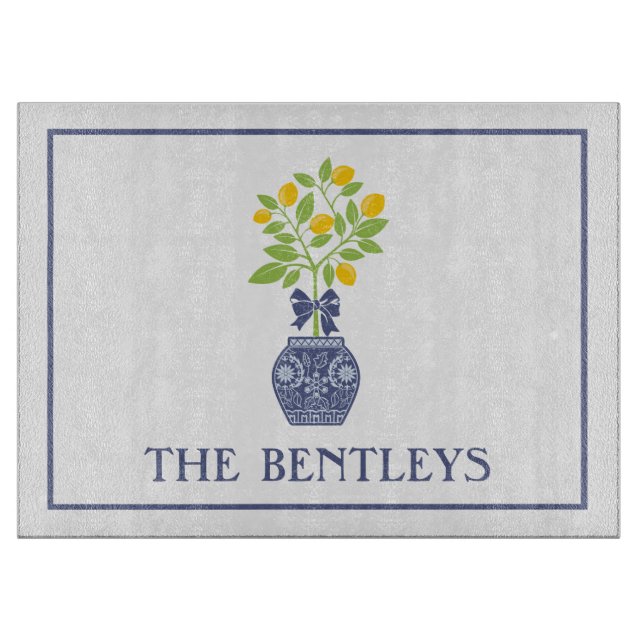 Chinoiserie Lemon Träd Personlig (Framsidan)