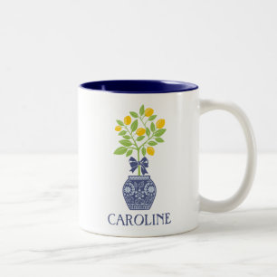 Chinoiserie Lemon Träd Personlig mugg