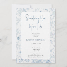 Chinoiserie Nåt blått Möhippa Inbjudningar