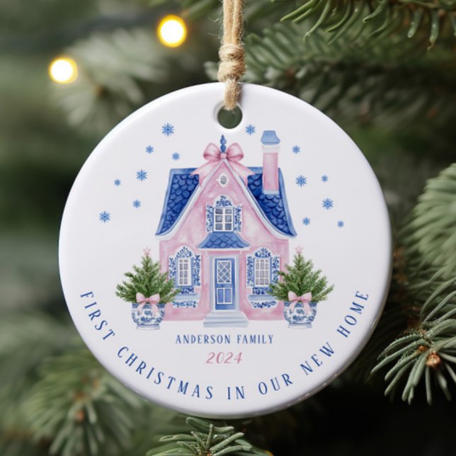 Chinoiserie New Home First jul Ornament (Skapare uppladdad)