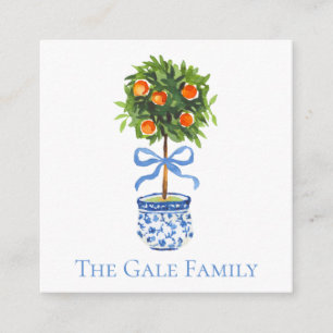 Chinoiserie Orange Topiary, Ginger Burk Anpassning Tilläggskort