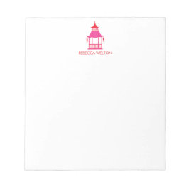 Chinoiserie Pagoda Note Pad Anteckningsblock