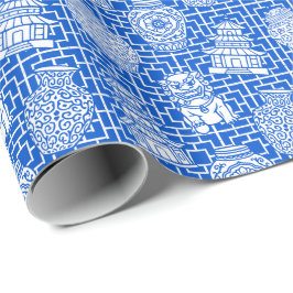 Chinoiserie Pagoda – Royal Preppy Asian Garden Presentpapper