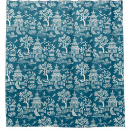 Chinoiserie Pagoda Teal