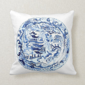 CHINOISERIE PLÄTERAR KUDDER BLUE/WHITE KUDDE