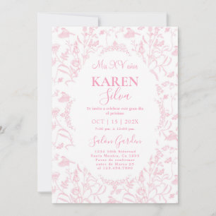 Chinoiserie Quinceanera-inbjudan Inbjudningar