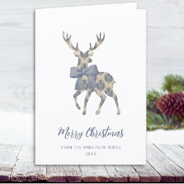 Chinoiserie Reindeer jul Helgkort