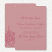 Chinoiserie Rosa Bröllop