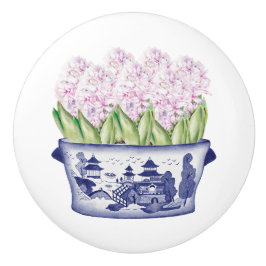 Chinoiserie Rosa Hyacinths Knopp