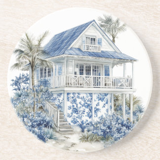 Chinoiserie sandstens coaster underlägg