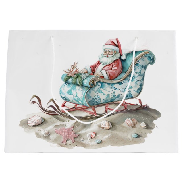 Chinoiserie Santa Sleigh på Beach (Framsidan)
