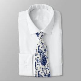 Chinoiserie Stil Peacock Neck Tie Slips