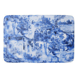Chinoiserie-toile,blue willow,blue china   badrumsmatta