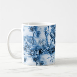 Chinoiserie-toile,blue willow,blue china kaffemugg