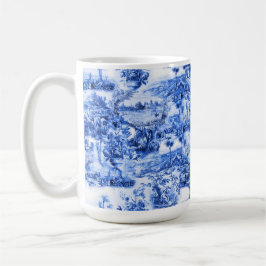 Chinoiserie-toile,blue willow,blue china kaffemugg