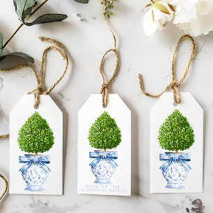 Chinoiserie Topiary Anpassningsbar Presentetikett