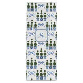 Chinoiserie Topiary Träd Blå Slinga