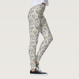 Chinoiserie Trollsländor, Tusenskönor och Spets Leggings