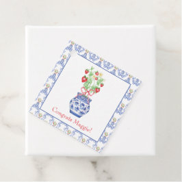 Chinoiserie Vas från Red Strawbär Gåvor Etiketter