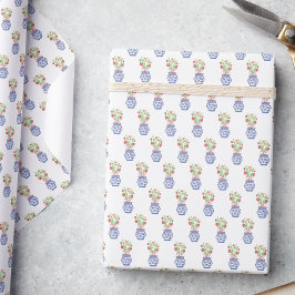 Chinoiserie Vas of Red Strawbär Presentpapper
