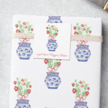 Chinoiserie Vas Red Strawberry Gift-hölje