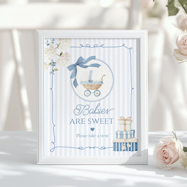 Chinoiserie Vintage Carriage Babies are sweet Poster (Skapare uppladdad)