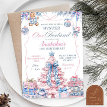 Chinoiserie Vinter Onederland Coquette Födelsedag