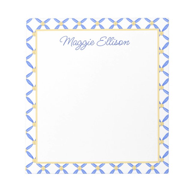 Chinoiserie Watercolor Chic Anteckningsblock (Framsida)